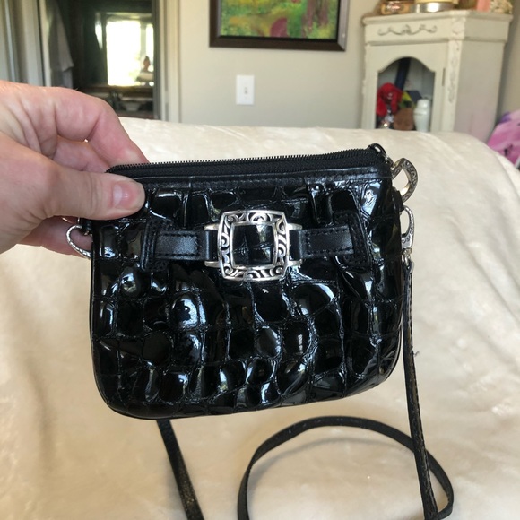 Brighton crossbody leather crocodile mini bag - Picture 6 of 9